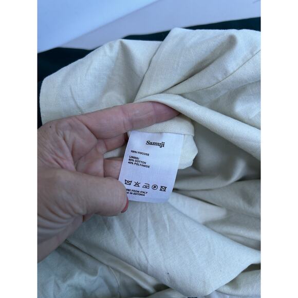 Samuji Long Jacket Blazer Hunter Green Old Money Size 36 (XS/S) ITALY MSRP $700 - Picture 6 of 10